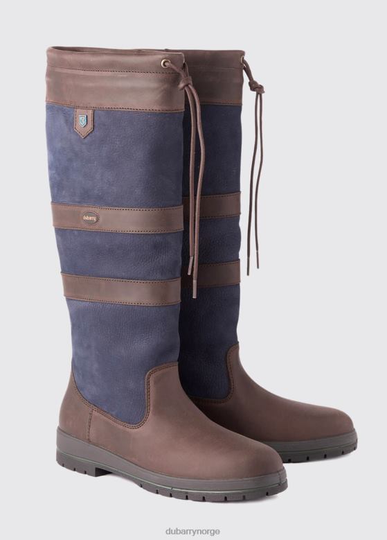 Dubarry kvinner galway ekstrafit landstøvel 8ZDB840 fottøy marine/brun Dubarry kvinner galway ekstrafit landstøvel 8ZDB840 fottøy marine/brun