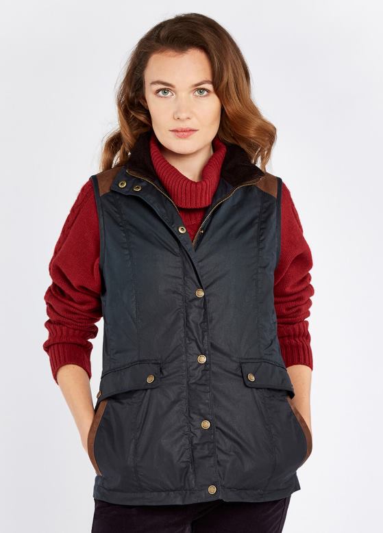 Dubarry kvinner pembroke voks Gilet 8ZDB8516 klær midnatt Dubarry kvinner pembroke voks Gilet 8ZDB8516 klær midnatt